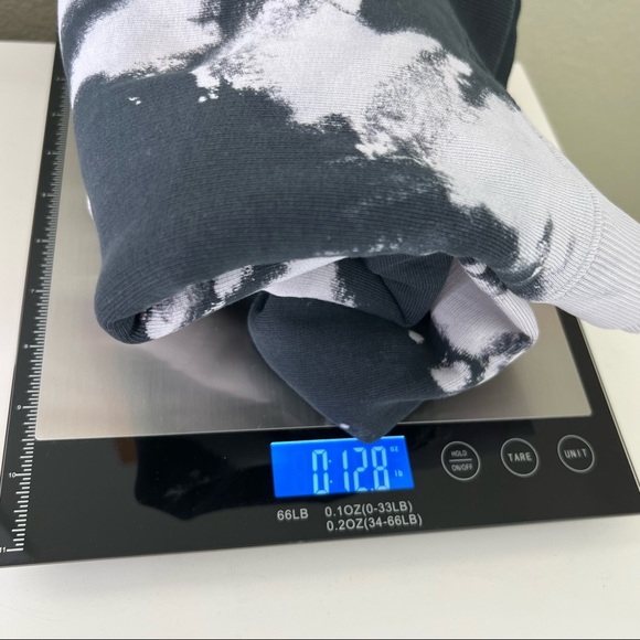 Zara Black Gray Abstract Print Sweatshirt Sz M - Picture 7 of 8